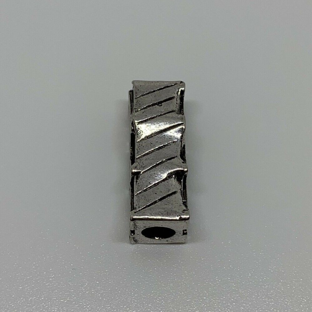 Alpha Kappa Alpha Pink and Green Letter Charm Bead - Picture 3 of 3